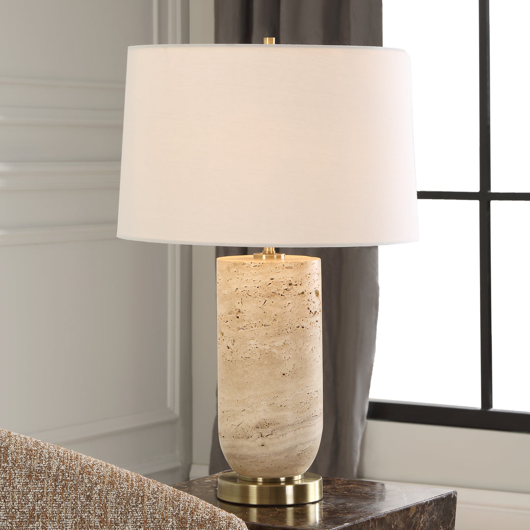 Uttermost Aubrey Travertine Table Lamp