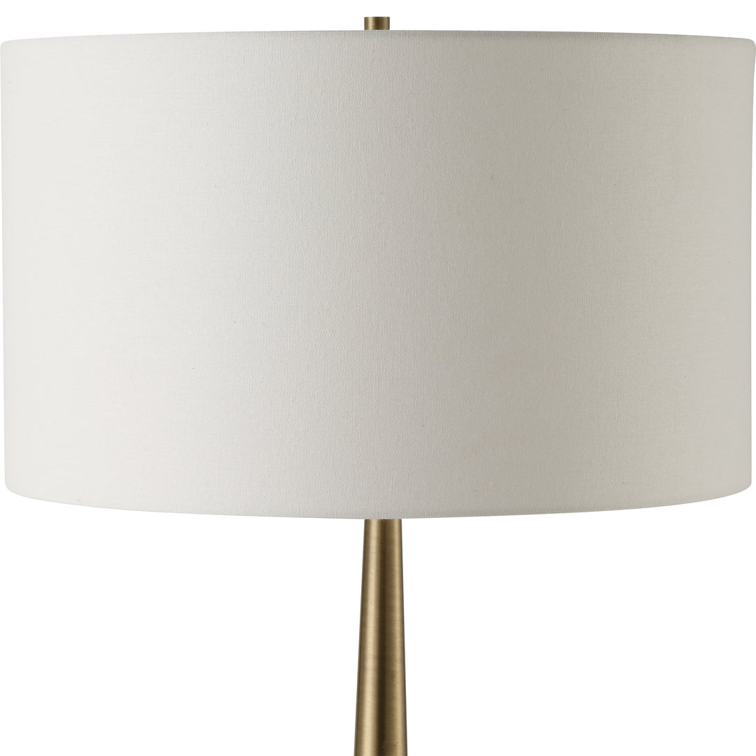 Uttermost Faro White Marble Floor Lamp