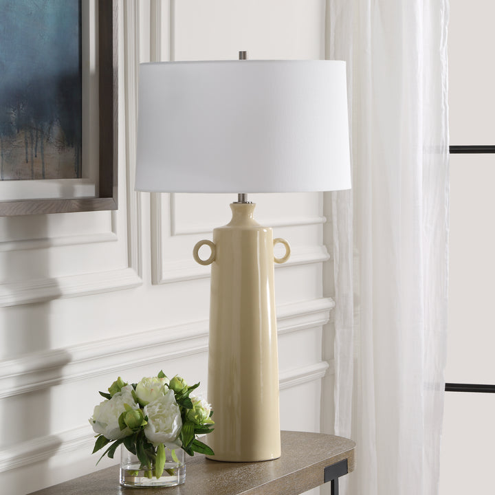 Uttermost Florero Pale Yellow Table Lamp