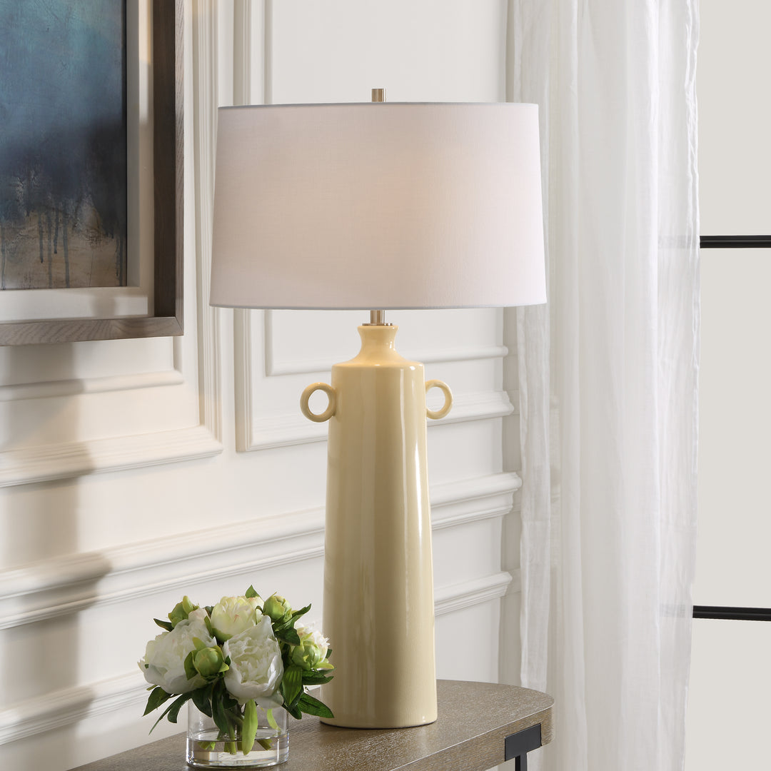 Uttermost Florero Pale Yellow Table Lamp