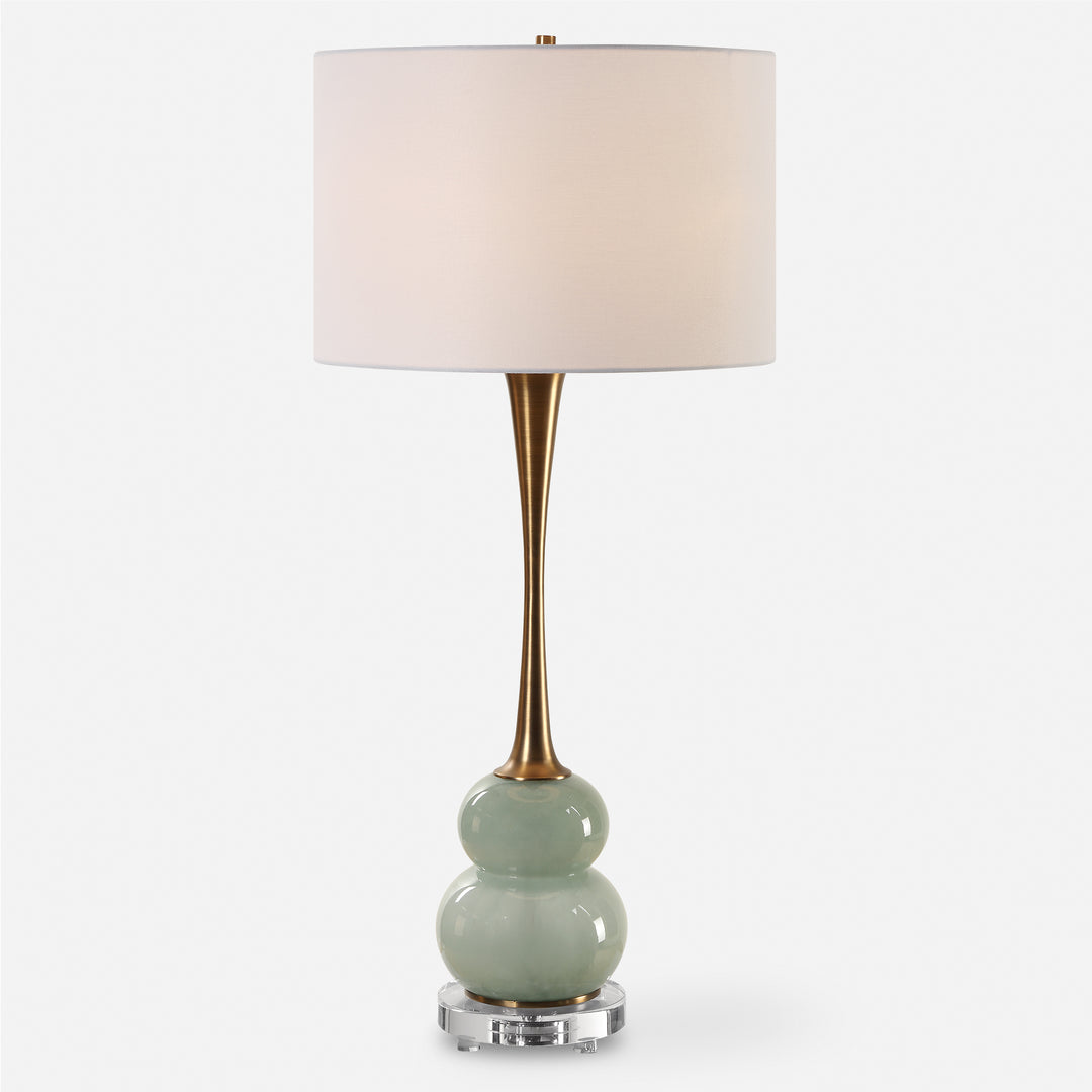 Uttermost Sanctuary Green Gray Table Lamp