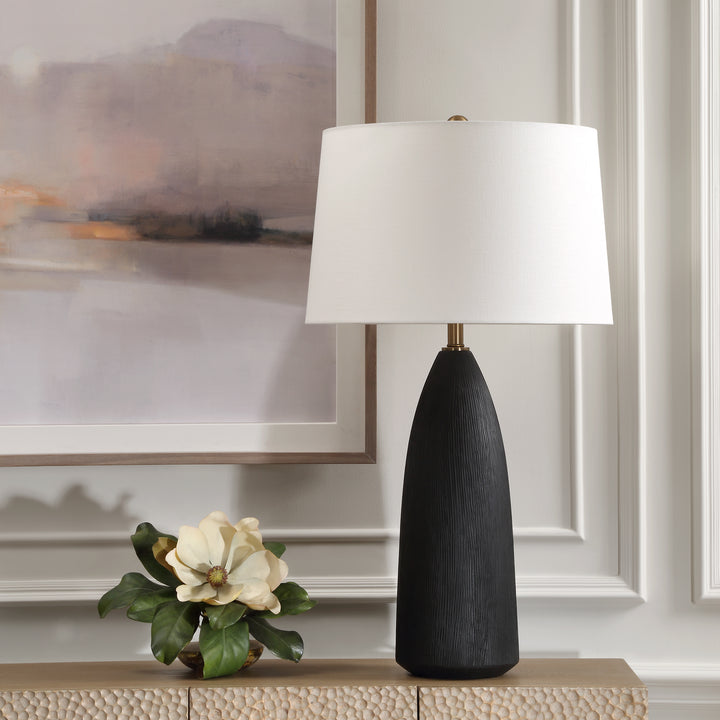 Uttermost Jett Black Table Lamp