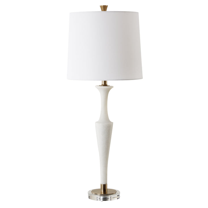 Uttermost Colette White Stone Table Lamp