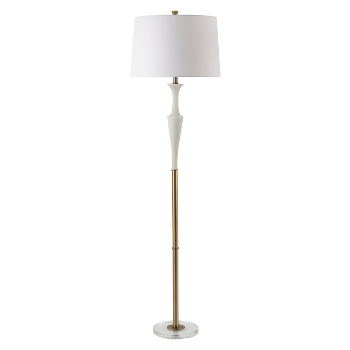 Uttermost Colette White Stone Floor Lamp