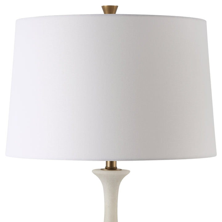 Uttermost Colette White Stone Floor Lamp