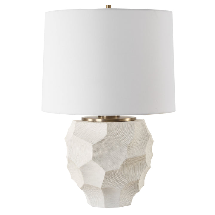 Uttermost On Edge Chalk White Table Lamp