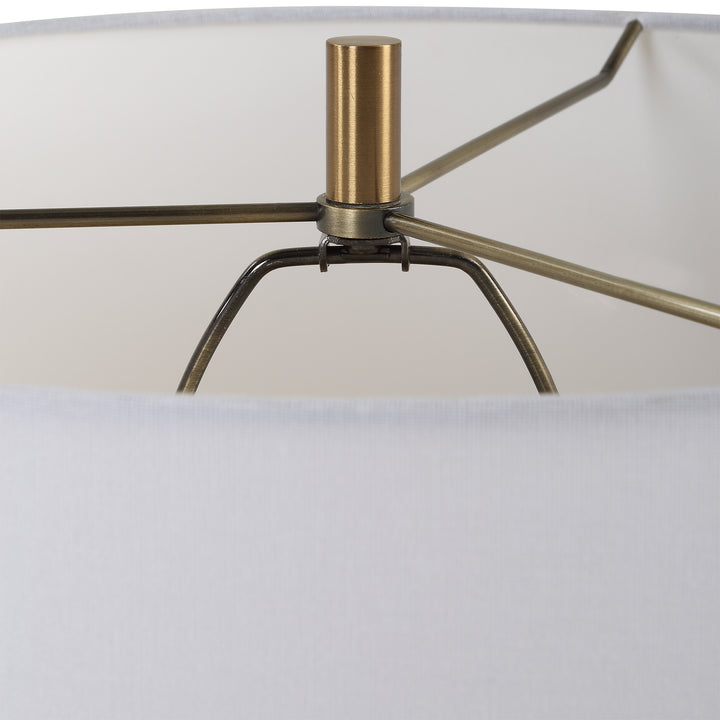 Uttermost On Edge Chalk White Table Lamp