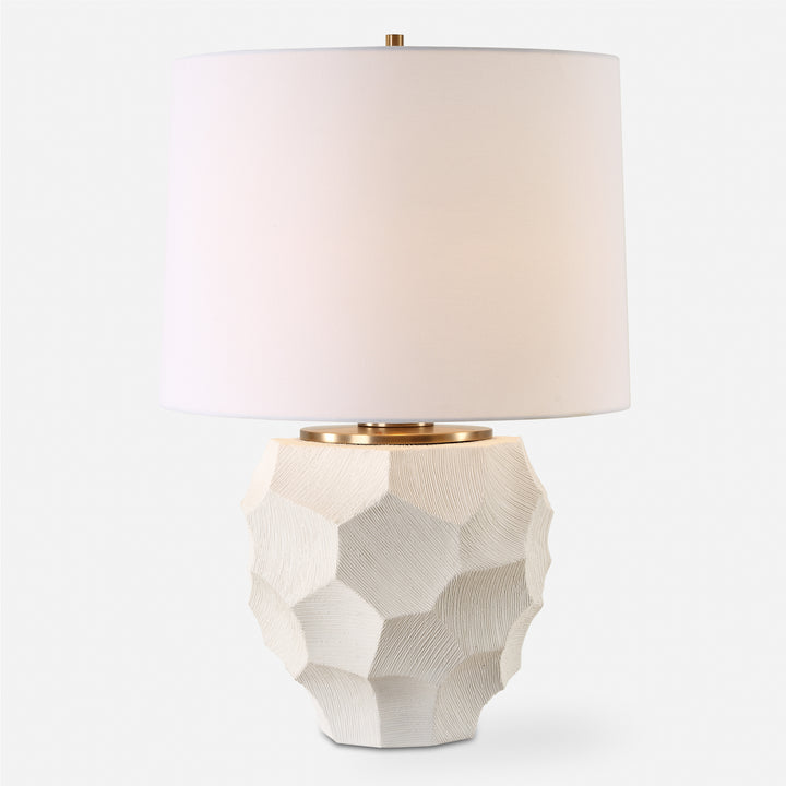 Uttermost On Edge Chalk White Table Lamp