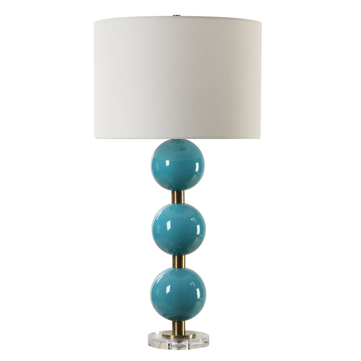 Uttermost Palawan Blue Glaze Table Lamp