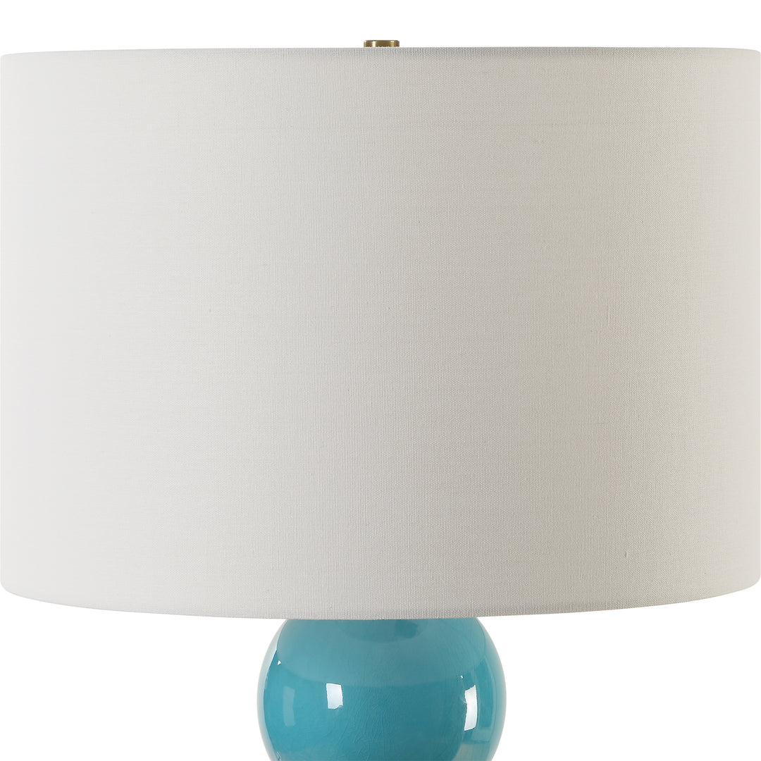 Uttermost Palawan Blue Glaze Table Lamp