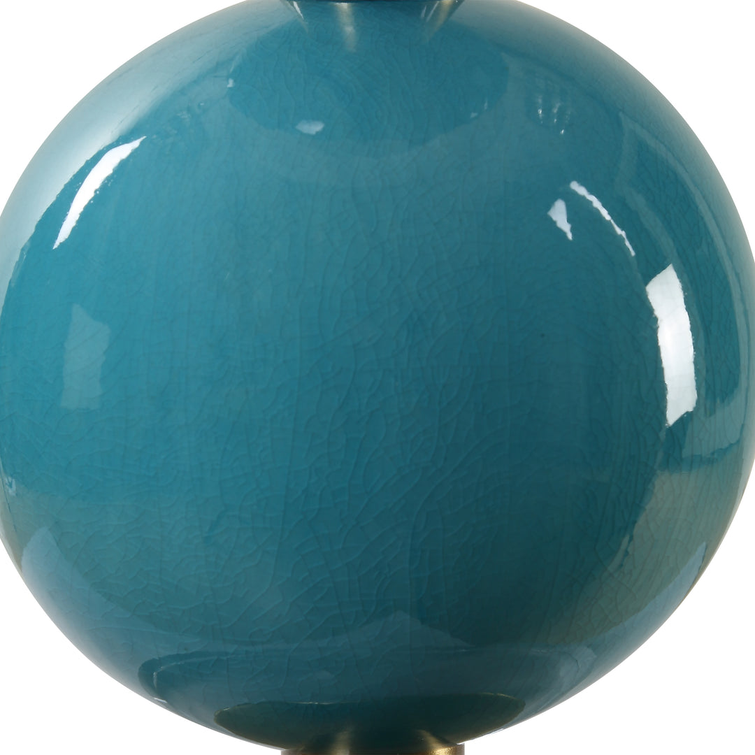 Uttermost Palawan Blue Glaze Table Lamp