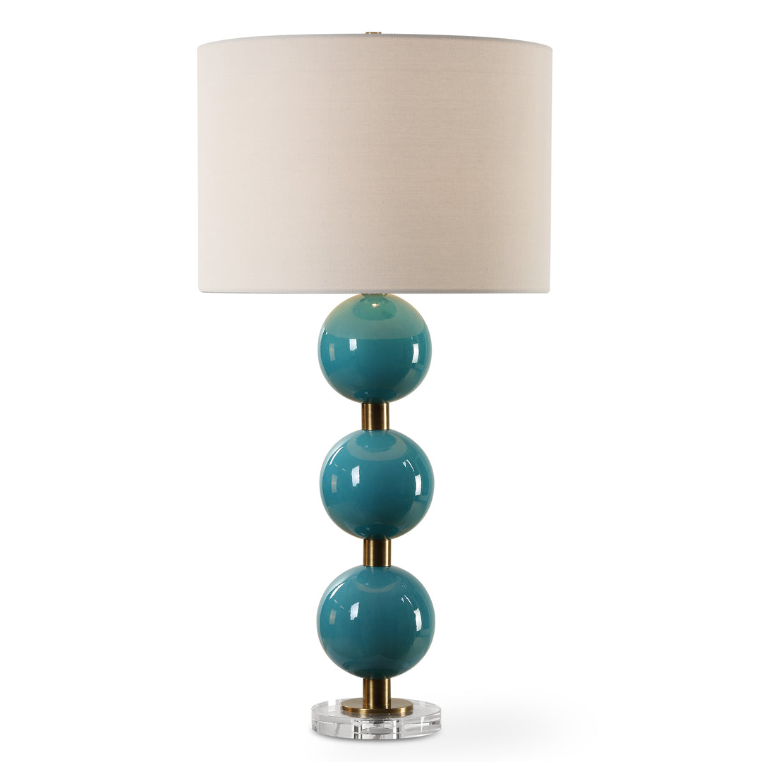 Uttermost Palawan Blue Glaze Table Lamp