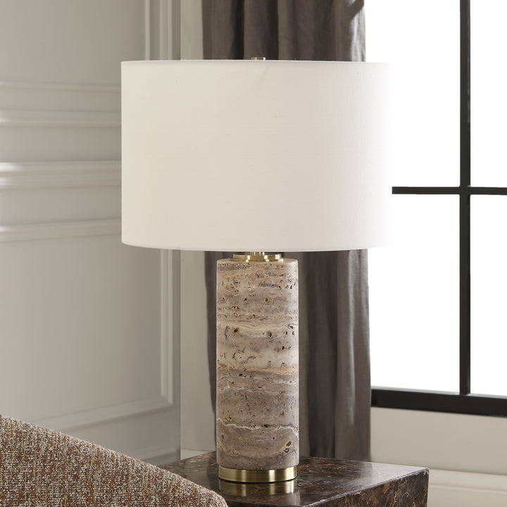 Uttermost Cortado Travertine Table Lamp