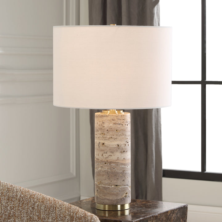 Uttermost Cortado Travertine Table Lamp