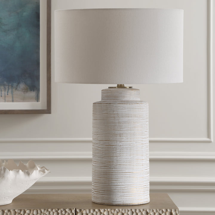 Uttermost Crimp Ribbed Table Lamp