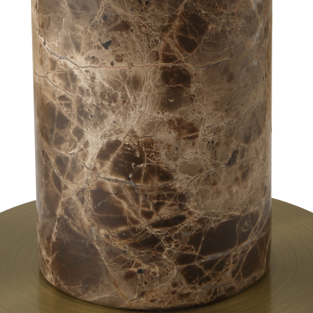 Uttermost Sepia Brown Marble Buffet Lamp