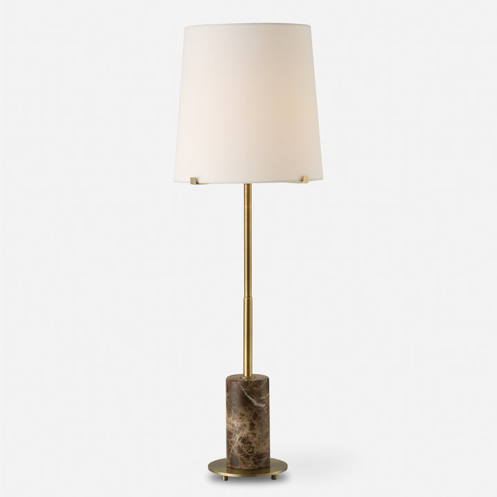 Uttermost Sepia Brown Marble Buffet Lamp