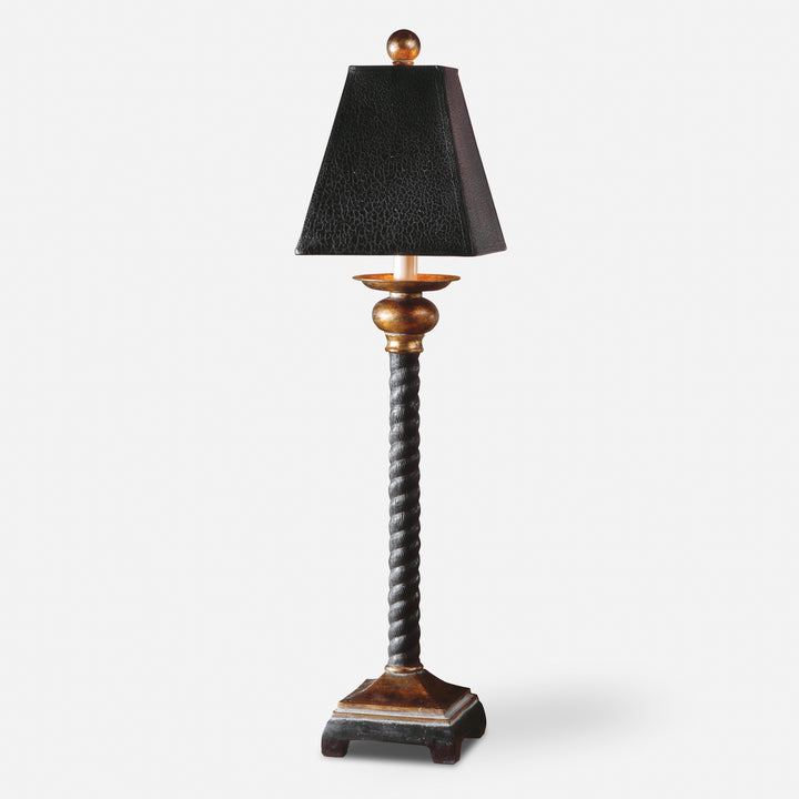 Uttermost Bellcord Black Buffet Lamp