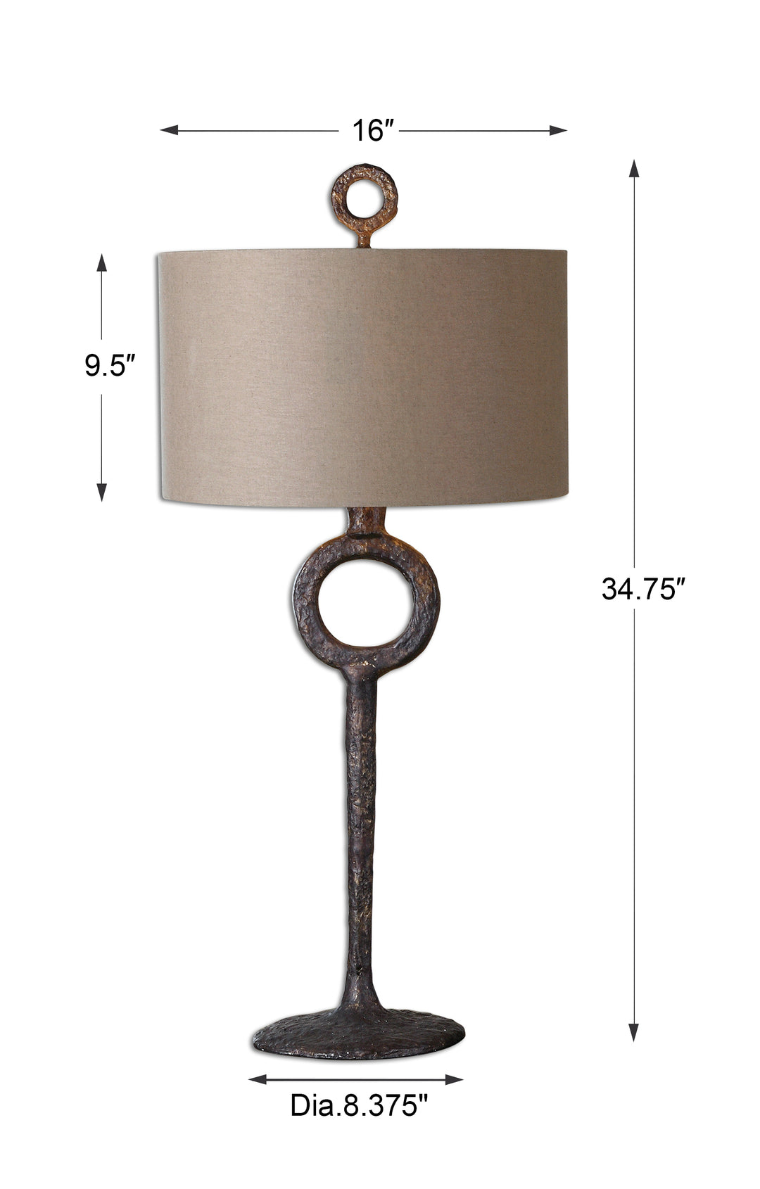 Uttermost Ferro Cast Iron Table Lamp