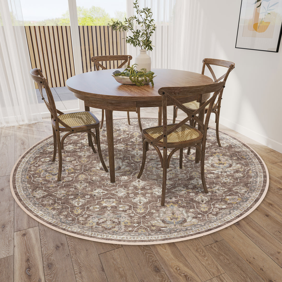 Mocha MB4 Dalyn Marbella Area Rug