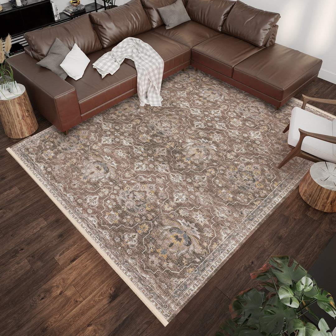 Mocha MB4 Dalyn Marbella Area Rug