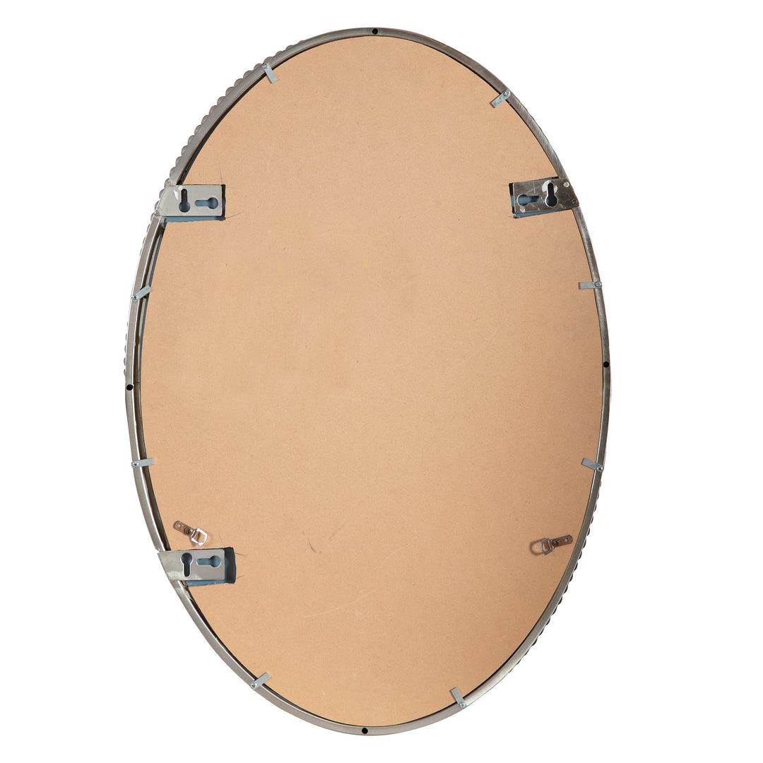 Uttermost Sherise Brushed Nickel Oval Mirror