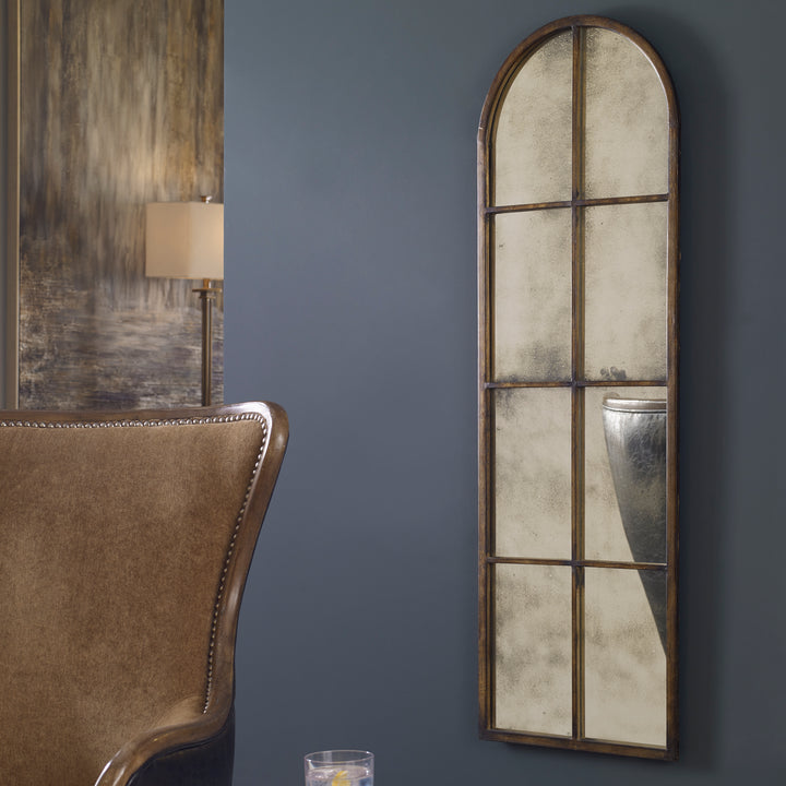 Uttermost Amiel Arched Brown Mirror