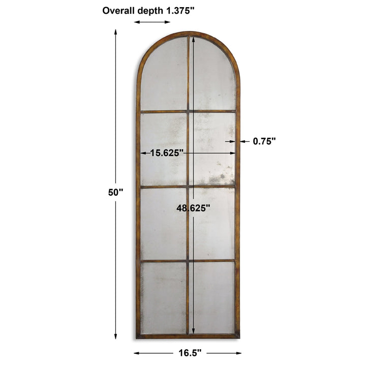 Uttermost Amiel Arched Brown Mirror