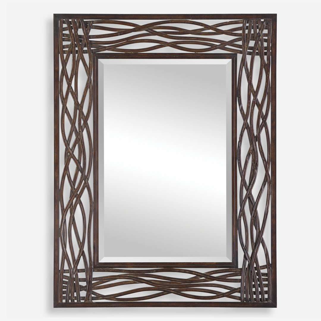 Uttermost Dorigrass Brown Metal Mirror