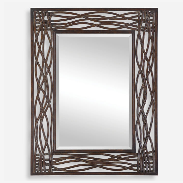 Uttermost Dorigrass Brown Metal Mirror