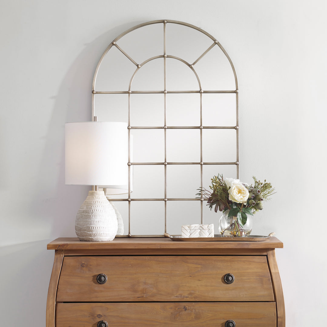 Uttermost Barwell Arch Window Mirror