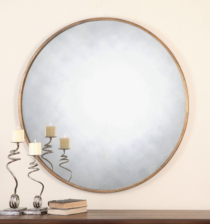 Uttermost Junius Round Gold Mirror