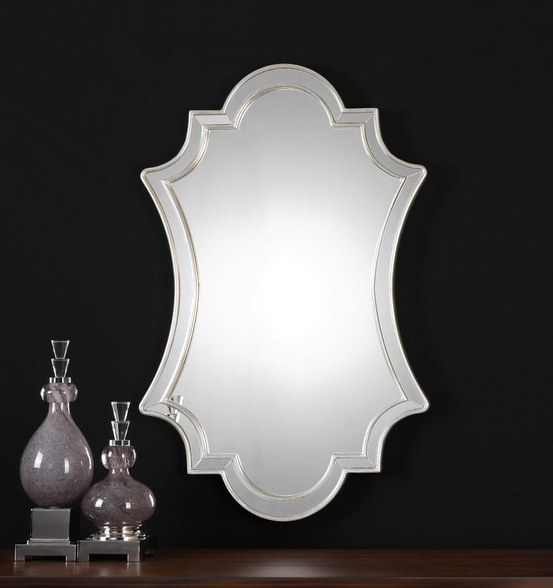 Uttermost Elara Antiqued Silver Wall Mirror