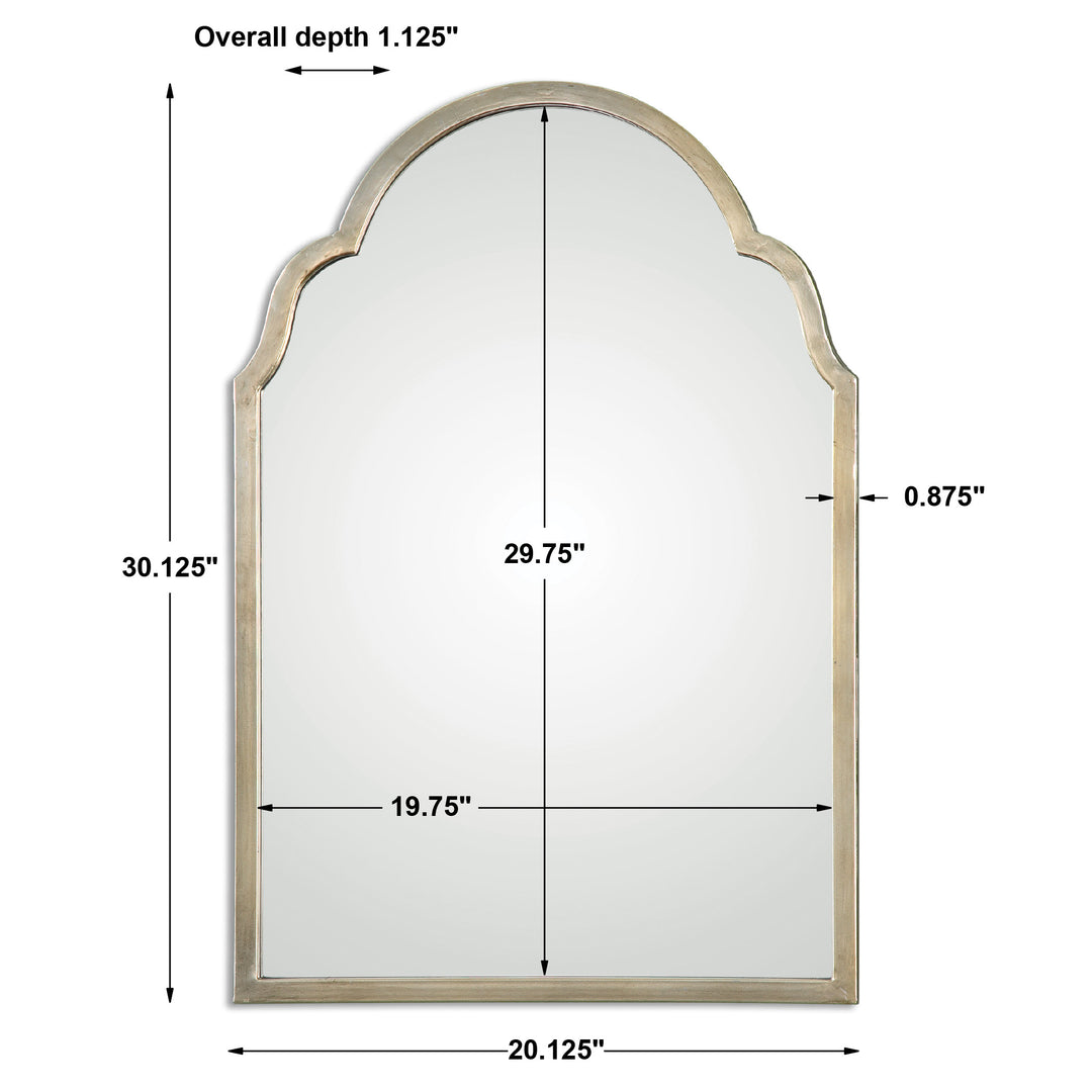 Uttermost Brayden Petite Silver Arch Mirror