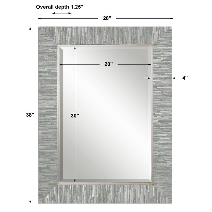 Uttermost Belaya Gray Wood Mirror