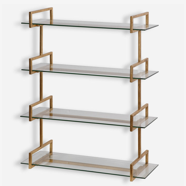 Uttermost Auley Gold Wall Shelf