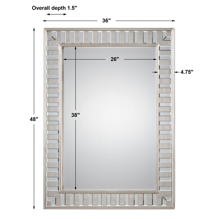 Uttermost Lanester Silver Leaf Mirror