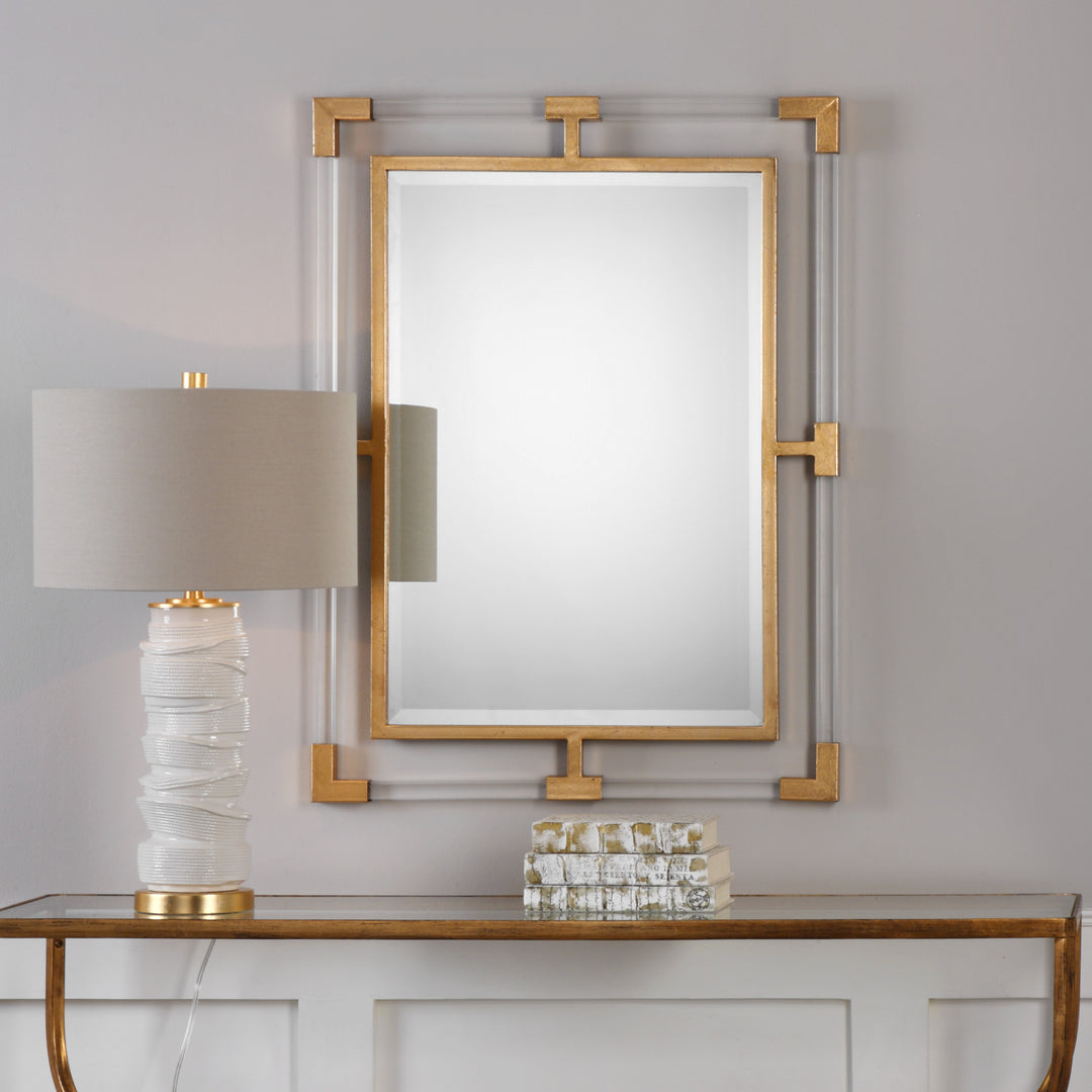 Uttermost Balkan Modern Gold Wall Mirror