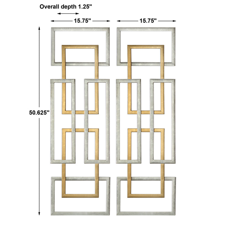 Uttermost Aerin Geometric Wall Art, S/2