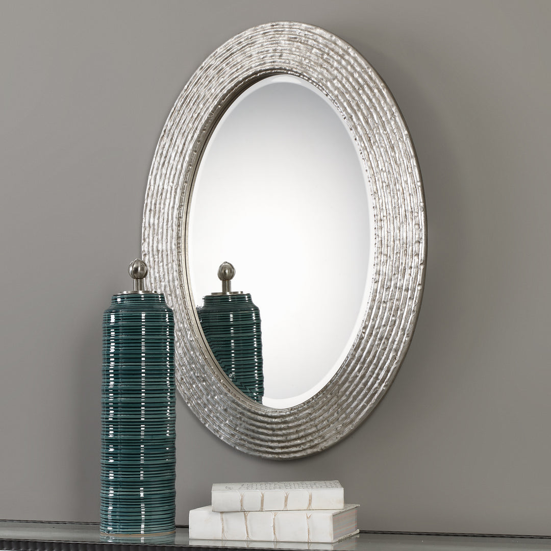 Uttermost Conder Oval Silver Mirror