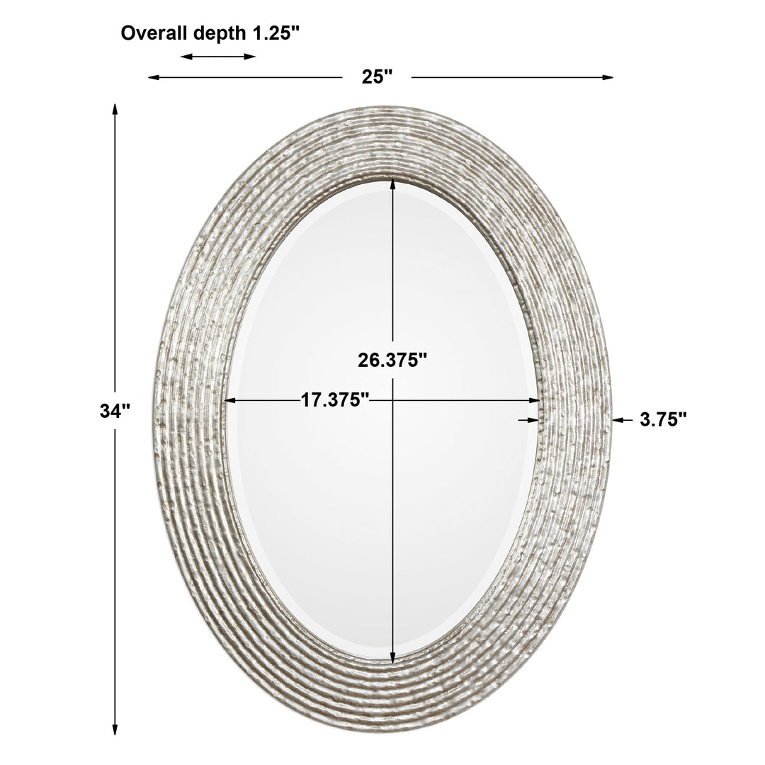 Uttermost Conder Oval Silver Mirror