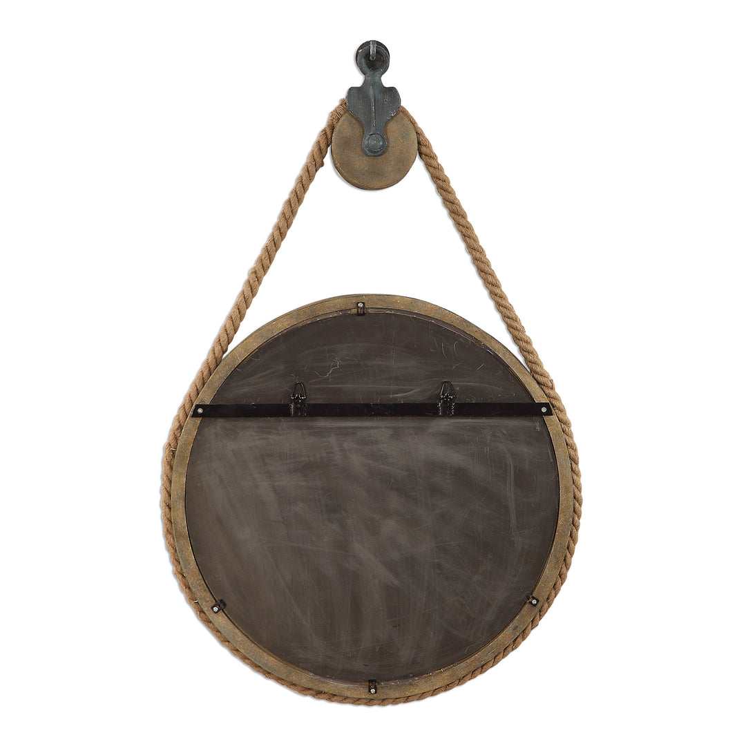 Uttermost Melton Round Pulley Mirror