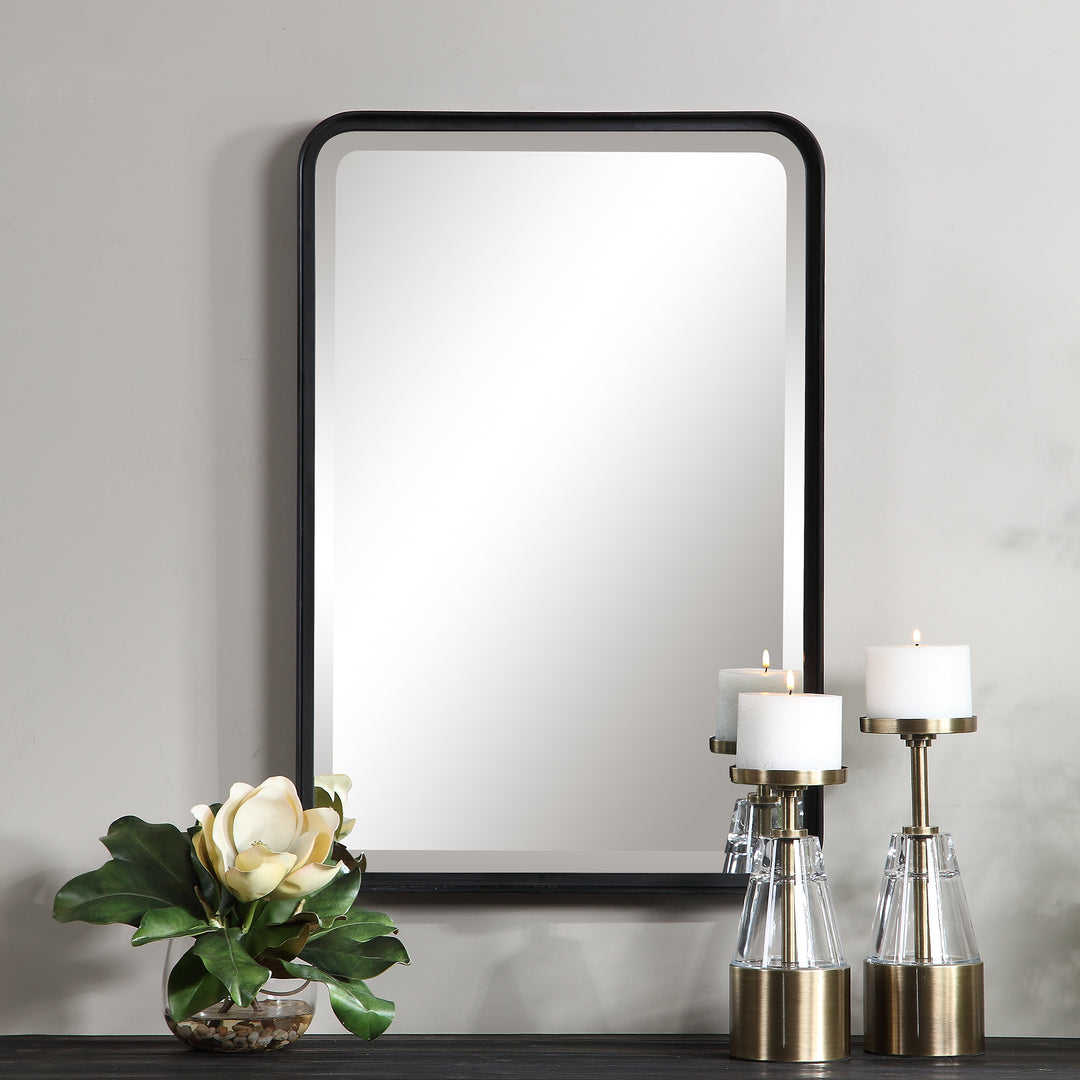 Uttermost Croften Black Vanity Mirror