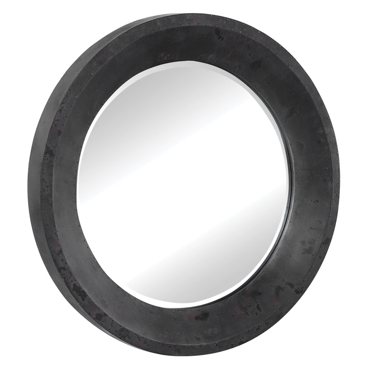 Uttermost Frazier Round Industrial Mirror