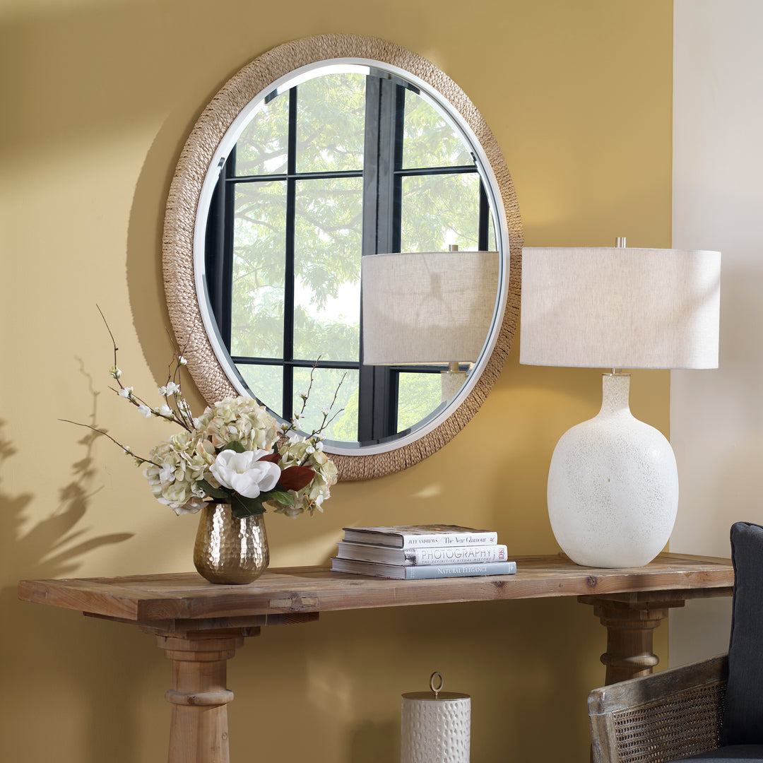 Uttermost Carbet Round Rope Mirror