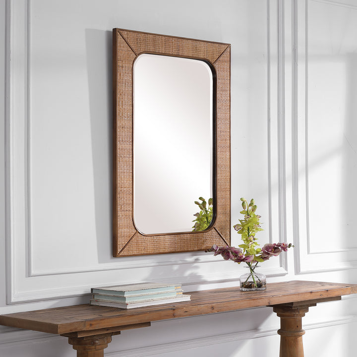 Uttermost Tahiti Rattan Mirror