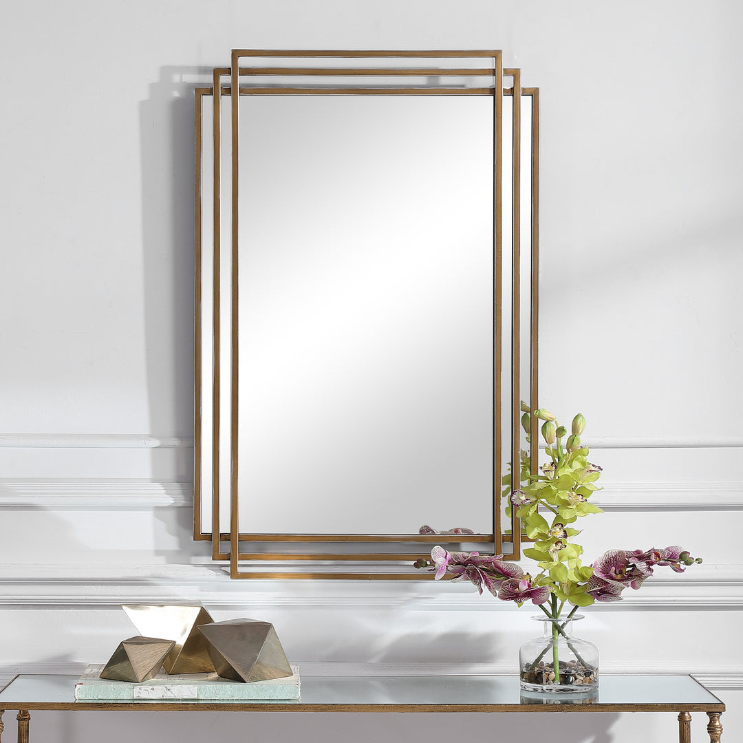 Uttermost Amherst Brushed Gold Mirror