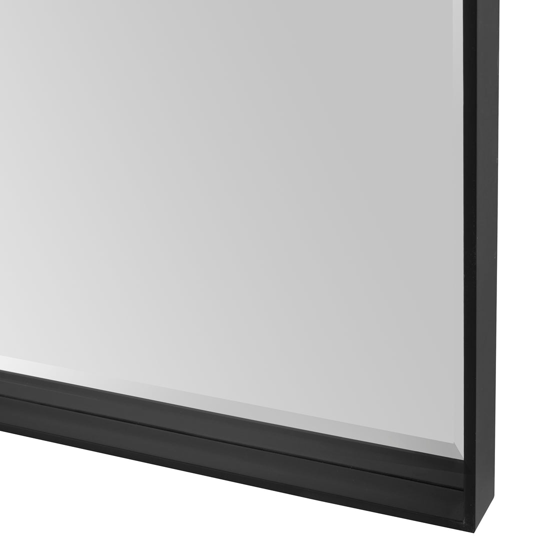 Uttermost Kahn Oversized Black Rectangular Mirror