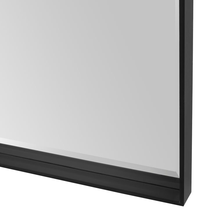 Uttermost Kahn Oversized Black Rectangular Mirror