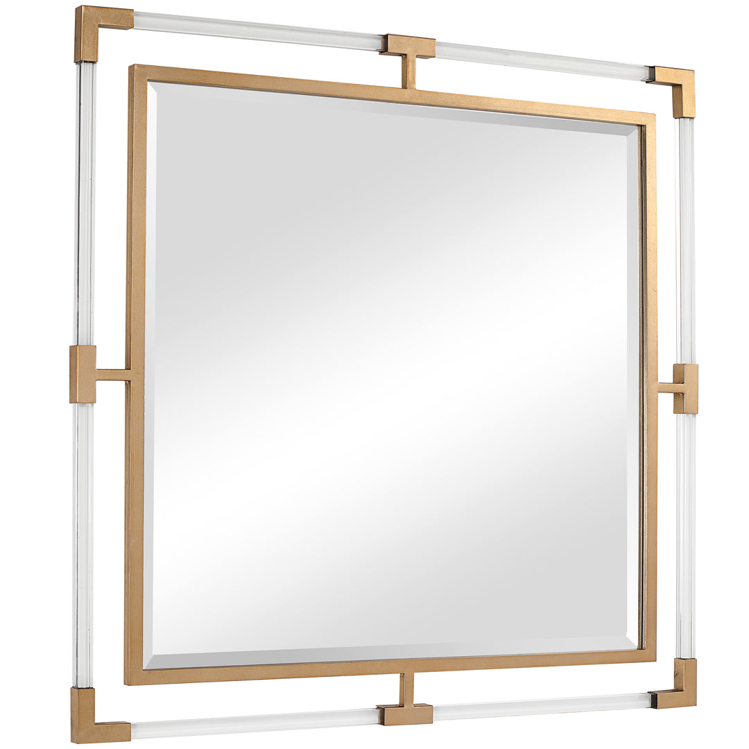 Uttermost Balkan Golden Square Mirror